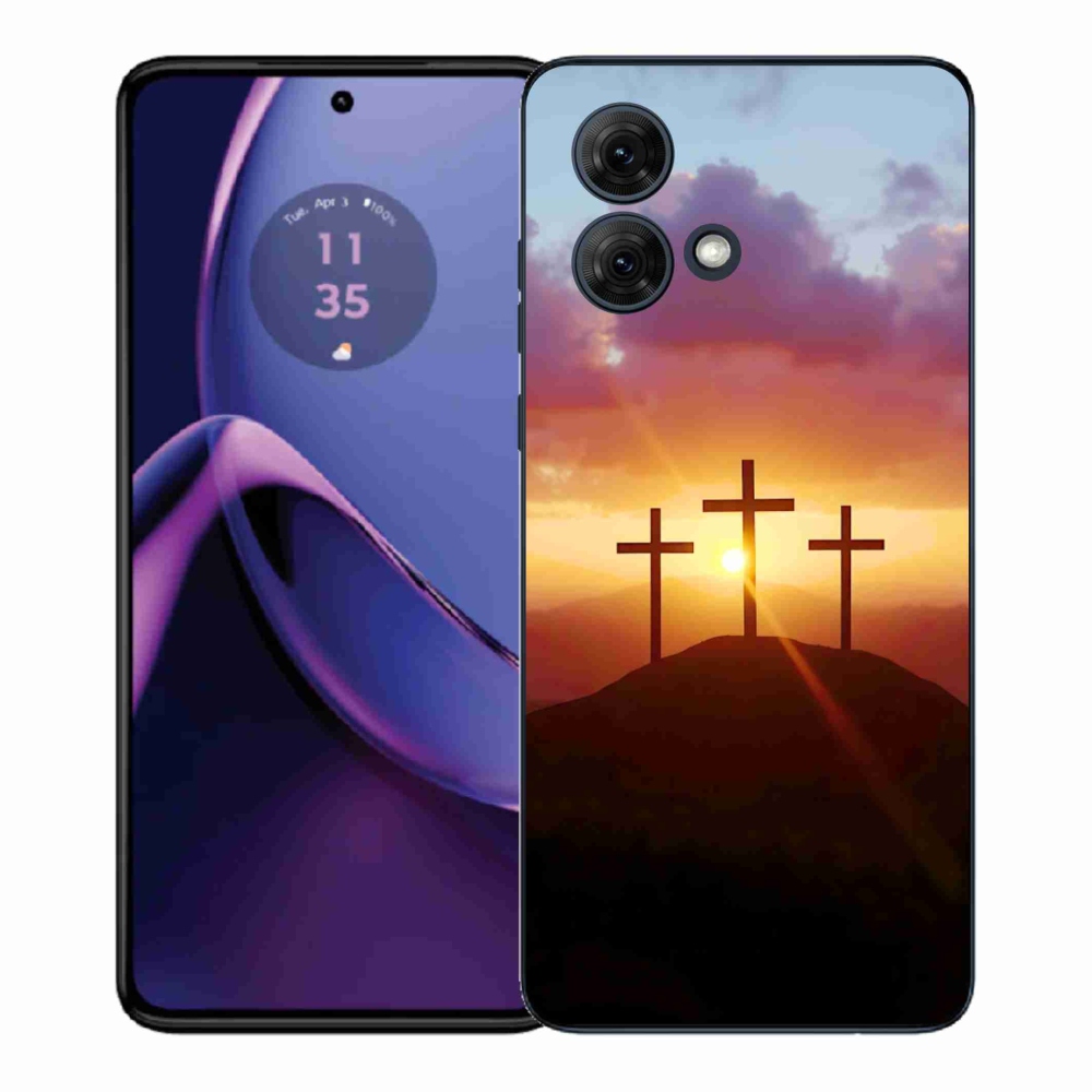 Gélový kryt mmCase na Motorola Moto G84 5G - tri kríža