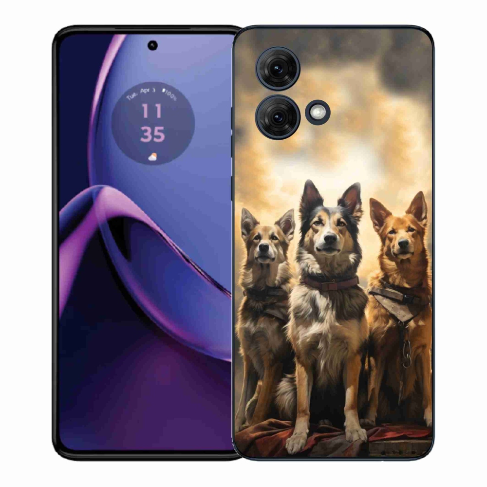 Gélový kryt mmCase na Motorola Moto G84 5G - tri psy