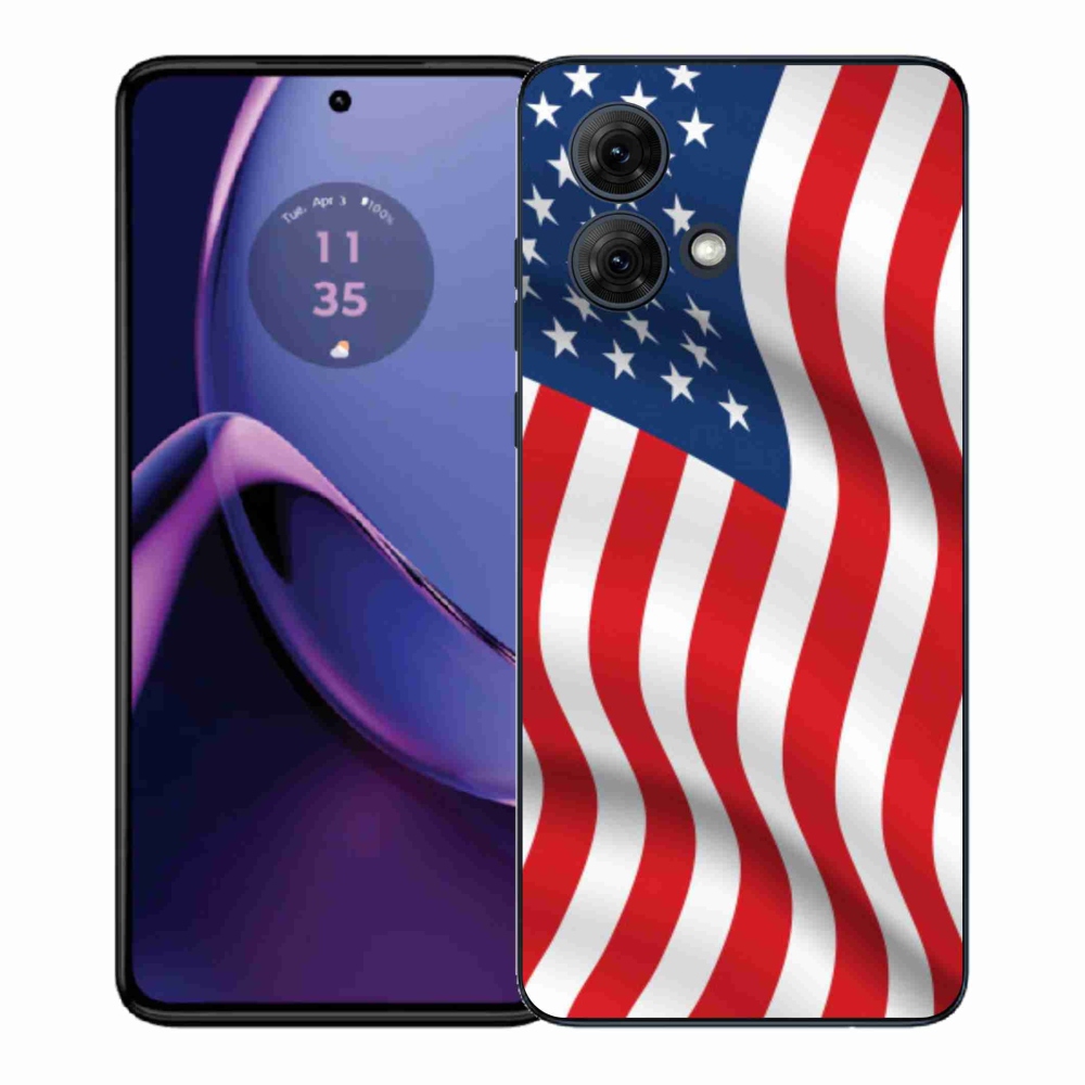 Gélový kryt mmCase na Motorola Moto G84 5G - USA vlajka