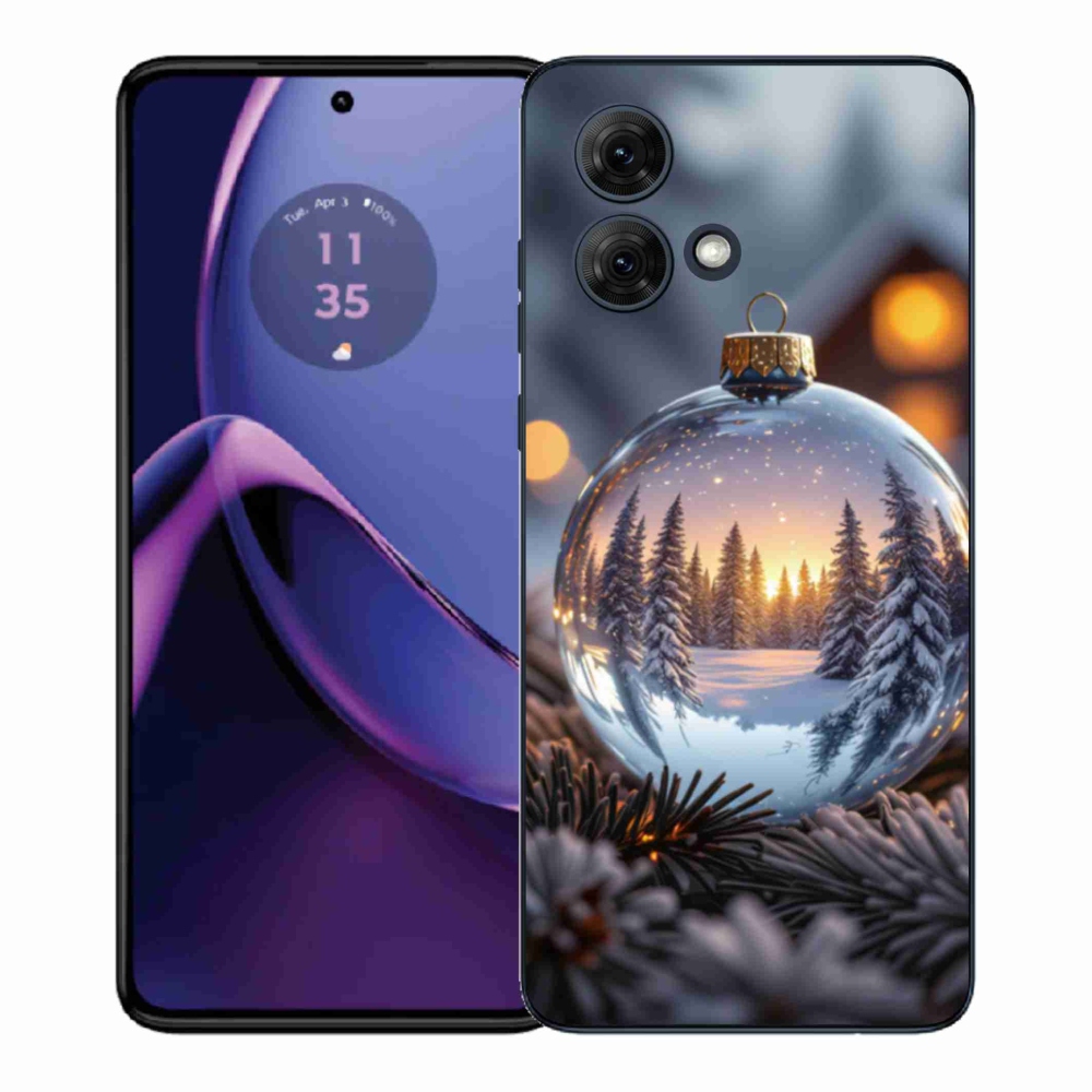 Gélový kryt mmCase na Motorola Moto G84 5G - vianočná ozdoba