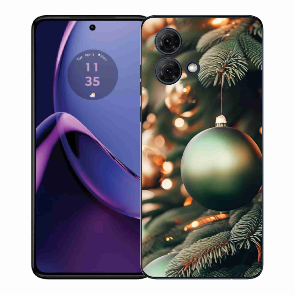 Gélový kryt mmCase na Motorola Moto G84 5G - vianočné ozdoby 1