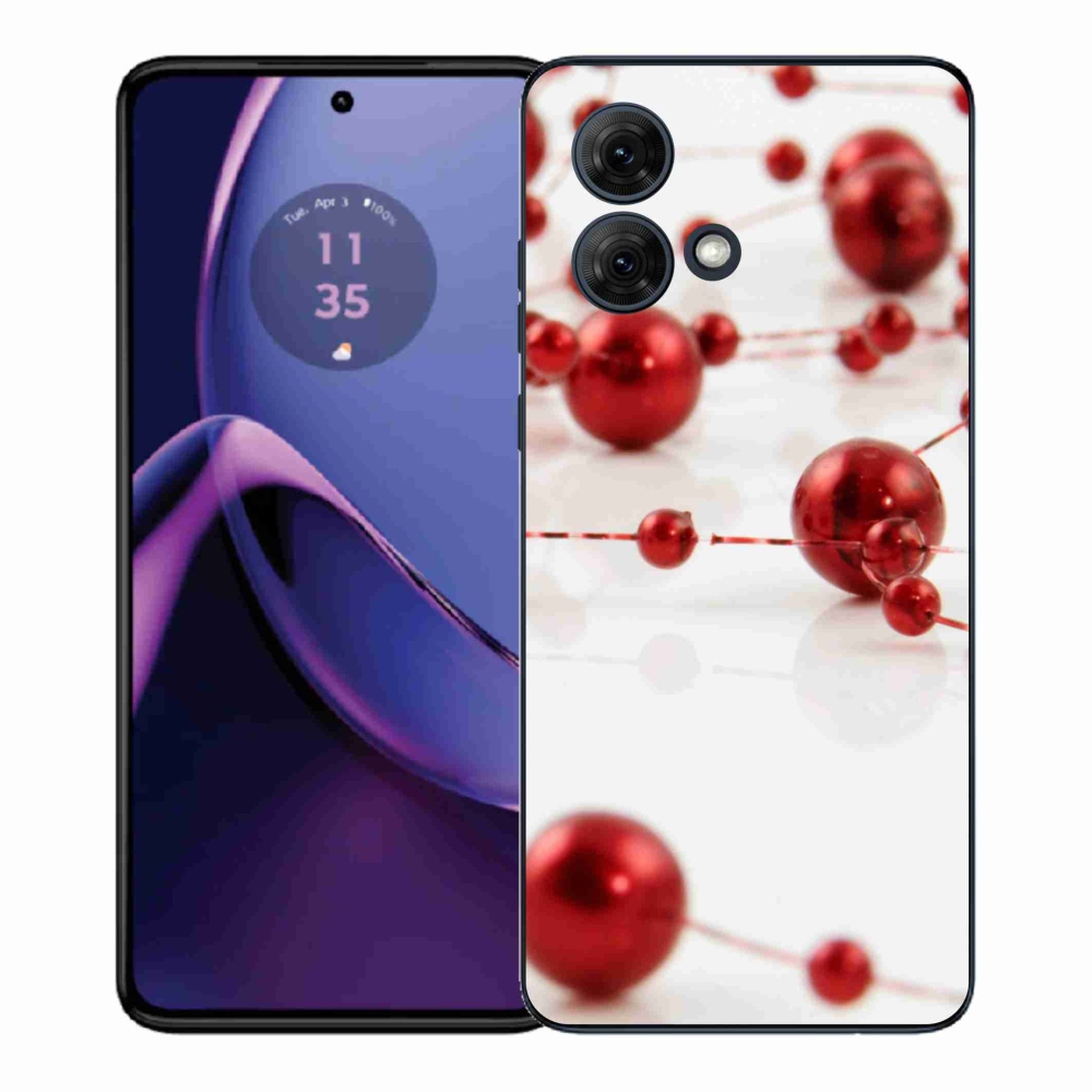 Gélový kryt mmCase na Motorola Moto G84 5G - vianočná reťaz