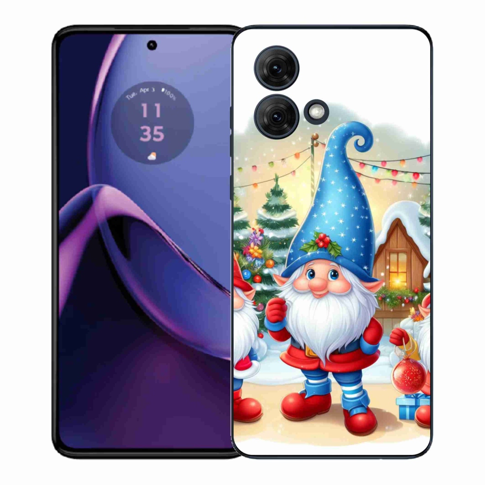 Gélový kryt mmCase na Motorola Moto G84 5G - vianočné škriatkovia
