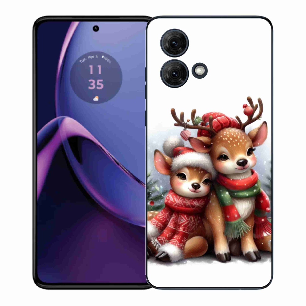Gélový kryt mmCase na Motorola Moto G84 5G - vianočné soby