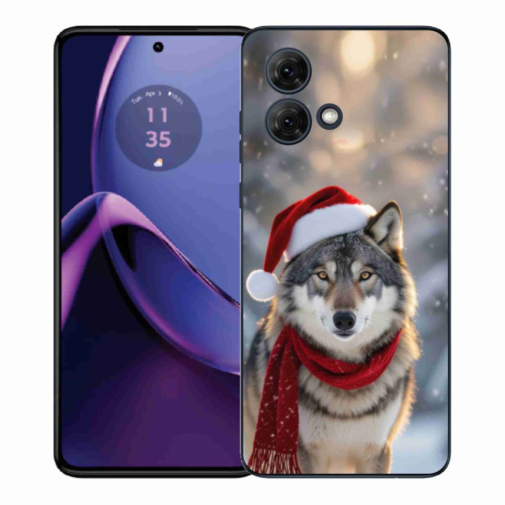Gélový kryt mmCase na Motorola Moto G84 5G - vianočný vlk