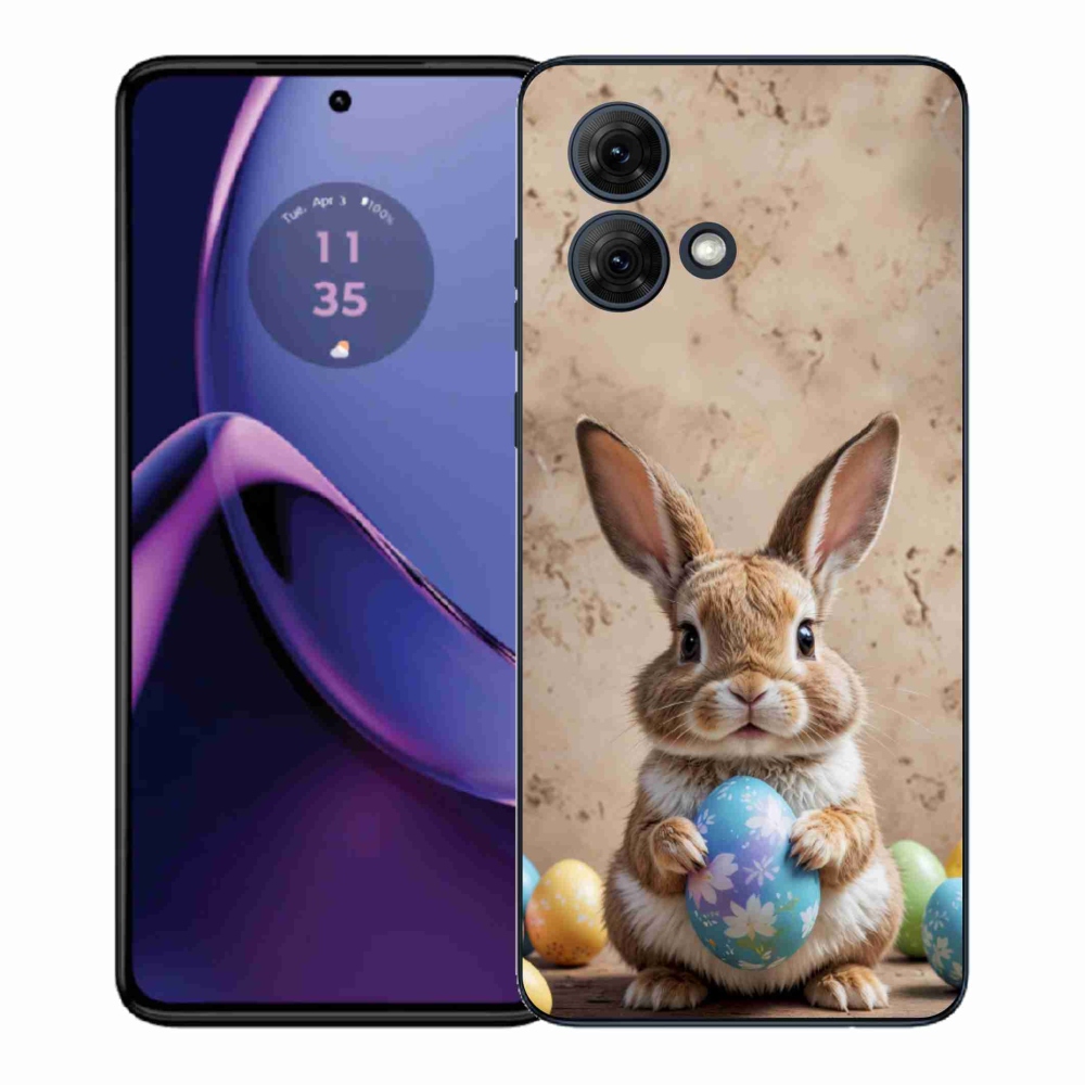 Gélový kryt mmCase na Motorola Moto G84 5G - veľkonočný zajačik