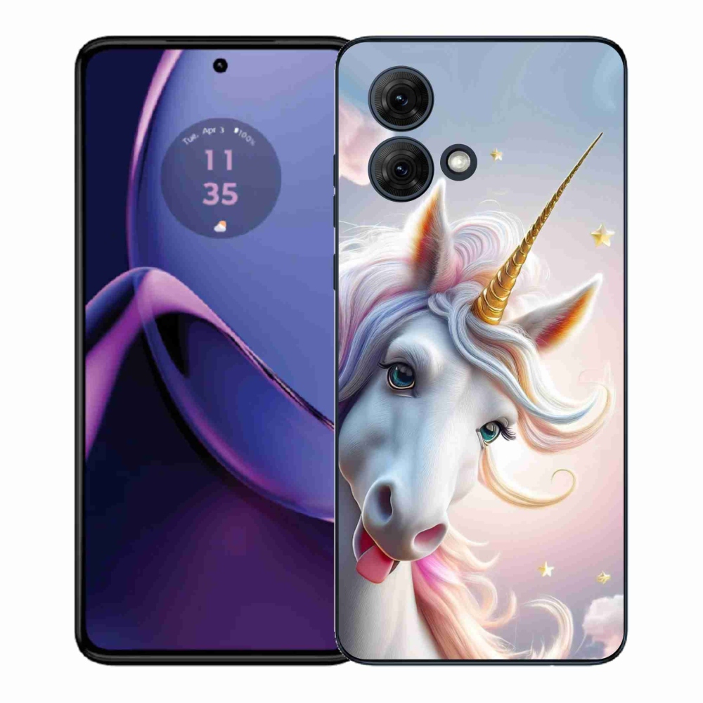 Gélový kryt mmCase na Motorola Moto G84 5G - veselý jednorožec