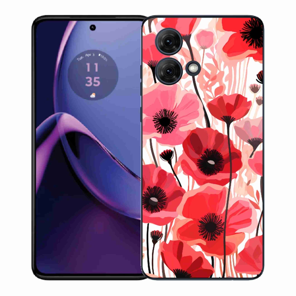 Gélový kryt mmCase na Motorola Moto G84 5G - vlčí mak 1