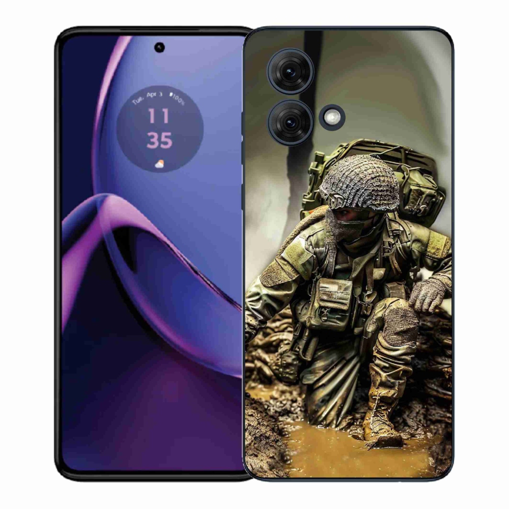 Gélový kryt mmCase na Motorola Moto G84 5G - vojak