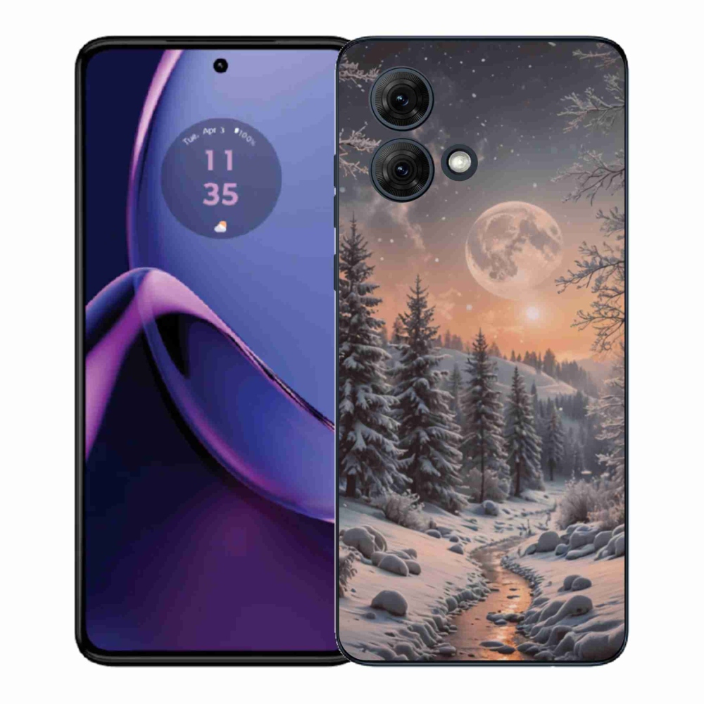 Gélový kryt mmCase na Motorola Moto G84 5G - zimná krajina 2