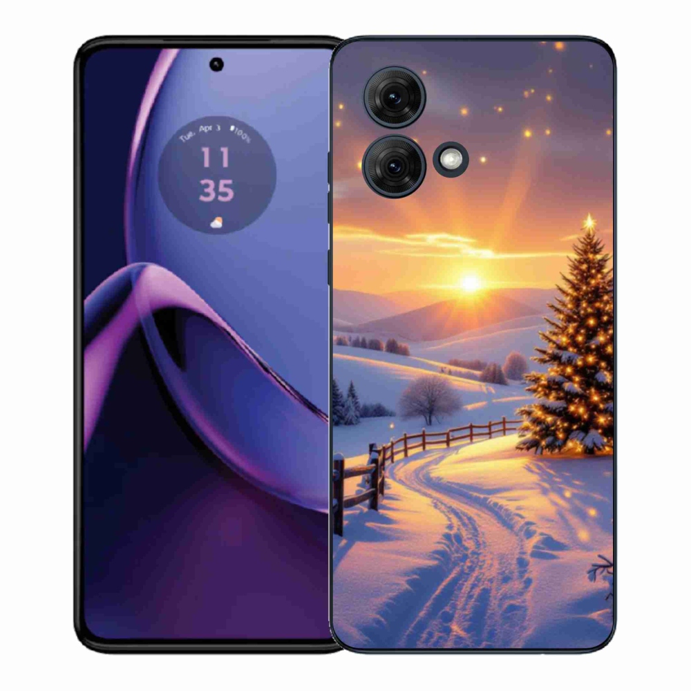 Gélový kryt mmCase na Motorola Moto G84 5G - zimná krajina