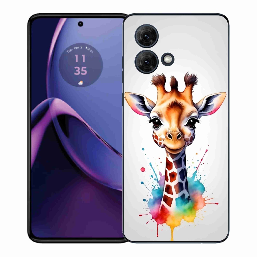 Gélový kryt mmCase na Motorola Moto G84 5G - žirafa 1