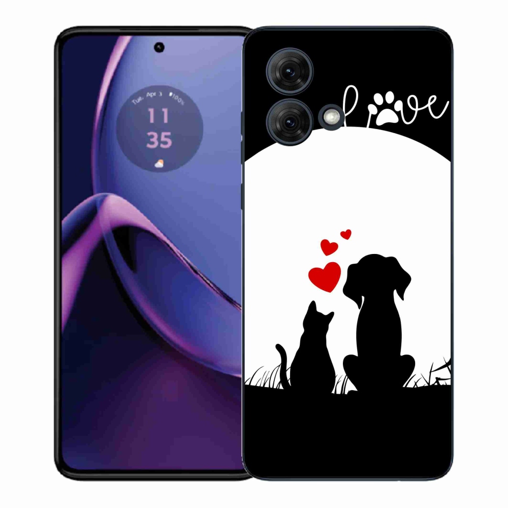 Gélový kryt mmCase na Motorola Moto G84 5G - zvieracia láska