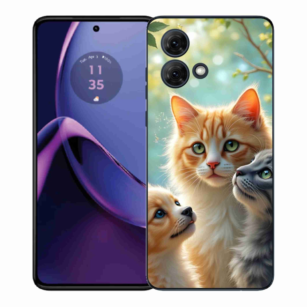 Gélový kryt mmCase na Motorola Moto G84 5G - zvieracie priateľstvo 2