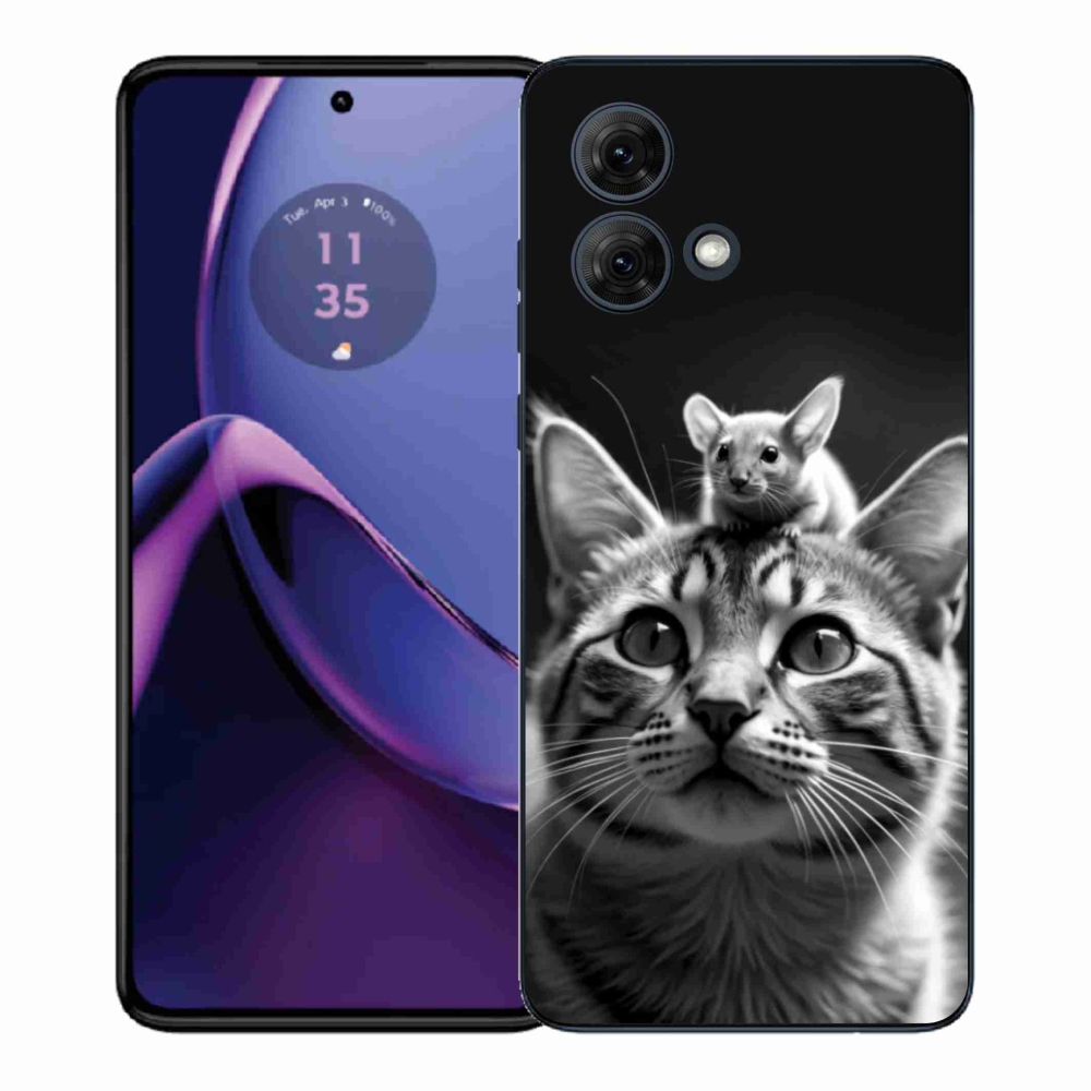 Gélový kryt mmCase na Motorola Moto G84 5G - zvieracie priateľstvo 2