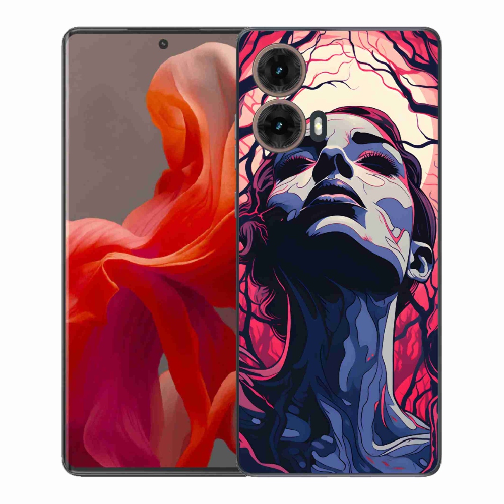 Gélový kryt mmCase na Motorola Moto G85 5G - abstraktná tvár