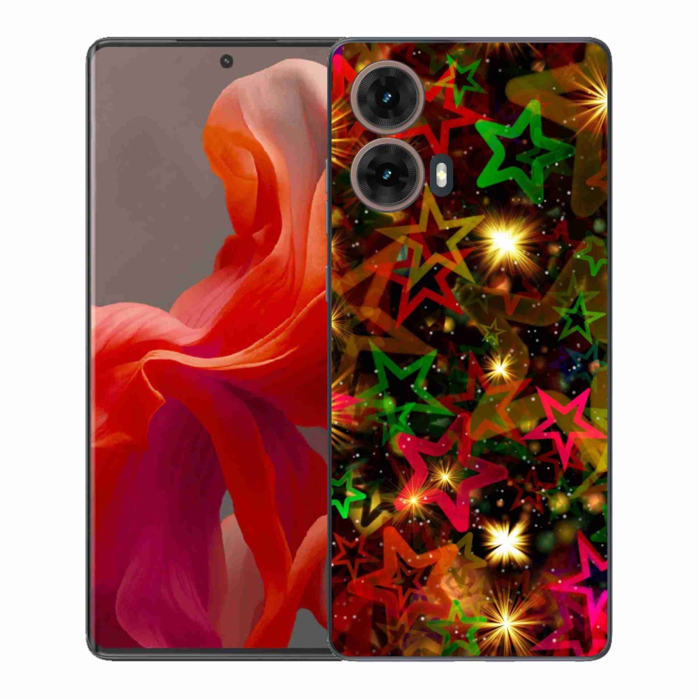 Gélový kryt mmCase na Motorola Moto G85 5G - farebné hviezdičky