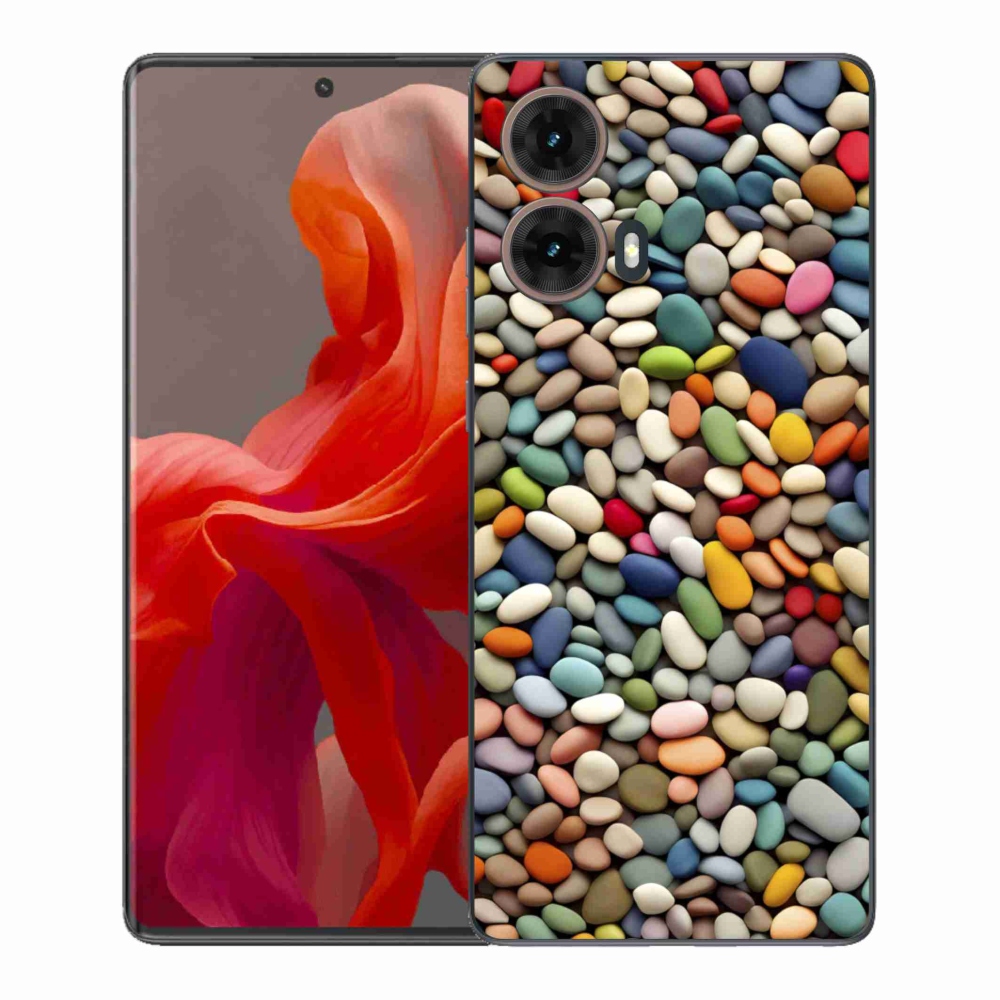 Gélový kryt mmCase na Motorola Moto G85 5G - farebné kamienky 2