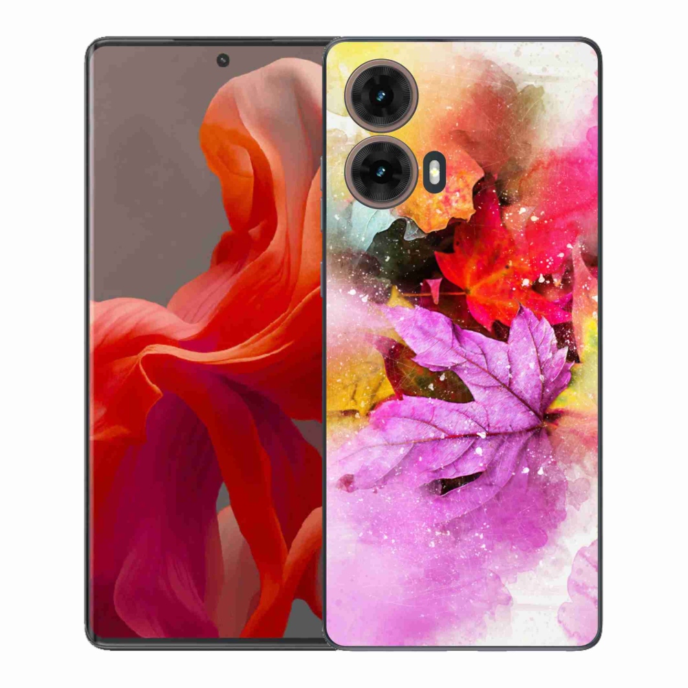 Gélový kryt mmCase na Motorola Moto G85 5G - farebné listy