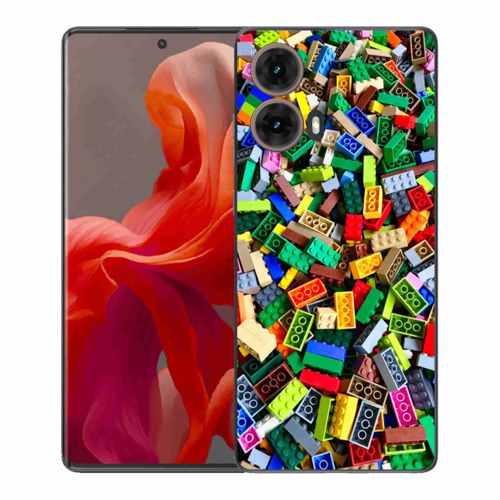 Gélový kryt mmCase na Motorola Moto G85 5G - farebné stavebné kocky