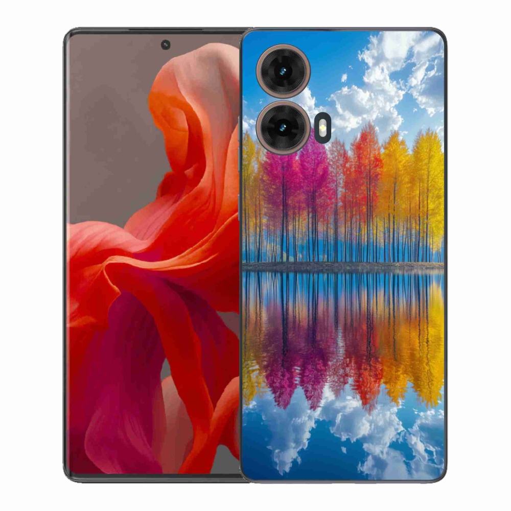 Gélový kryt mmCase na Motorola Moto G85 5G - farebné stromy