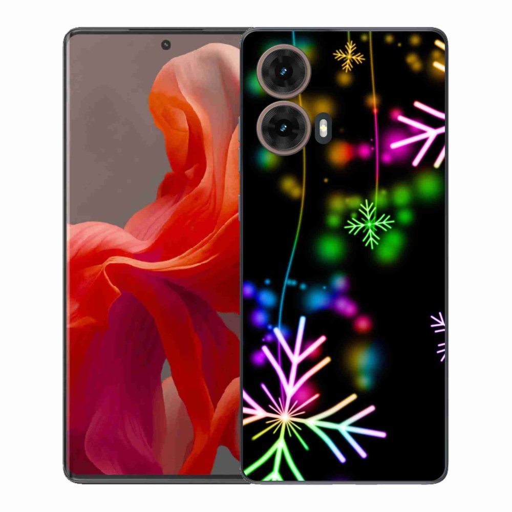 Gélový kryt mmCase na Motorola Moto G85 5G - farebné vločky