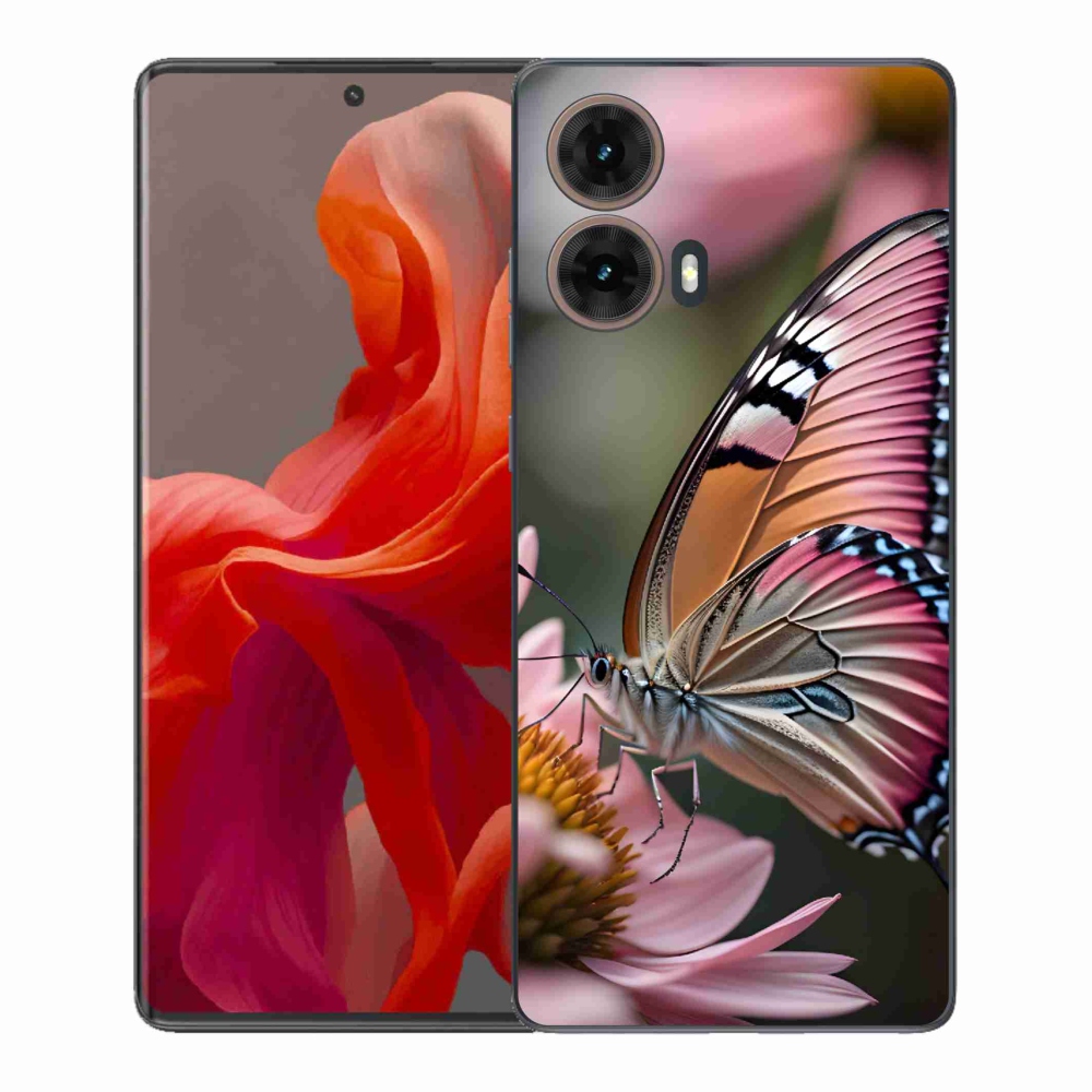 Gélový kryt mmCase na Motorola Moto G85 5G - farebný motýľ