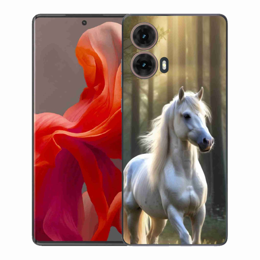 Gélový kryt mmCase na Motorola Moto G85 5G - biely kôň 3