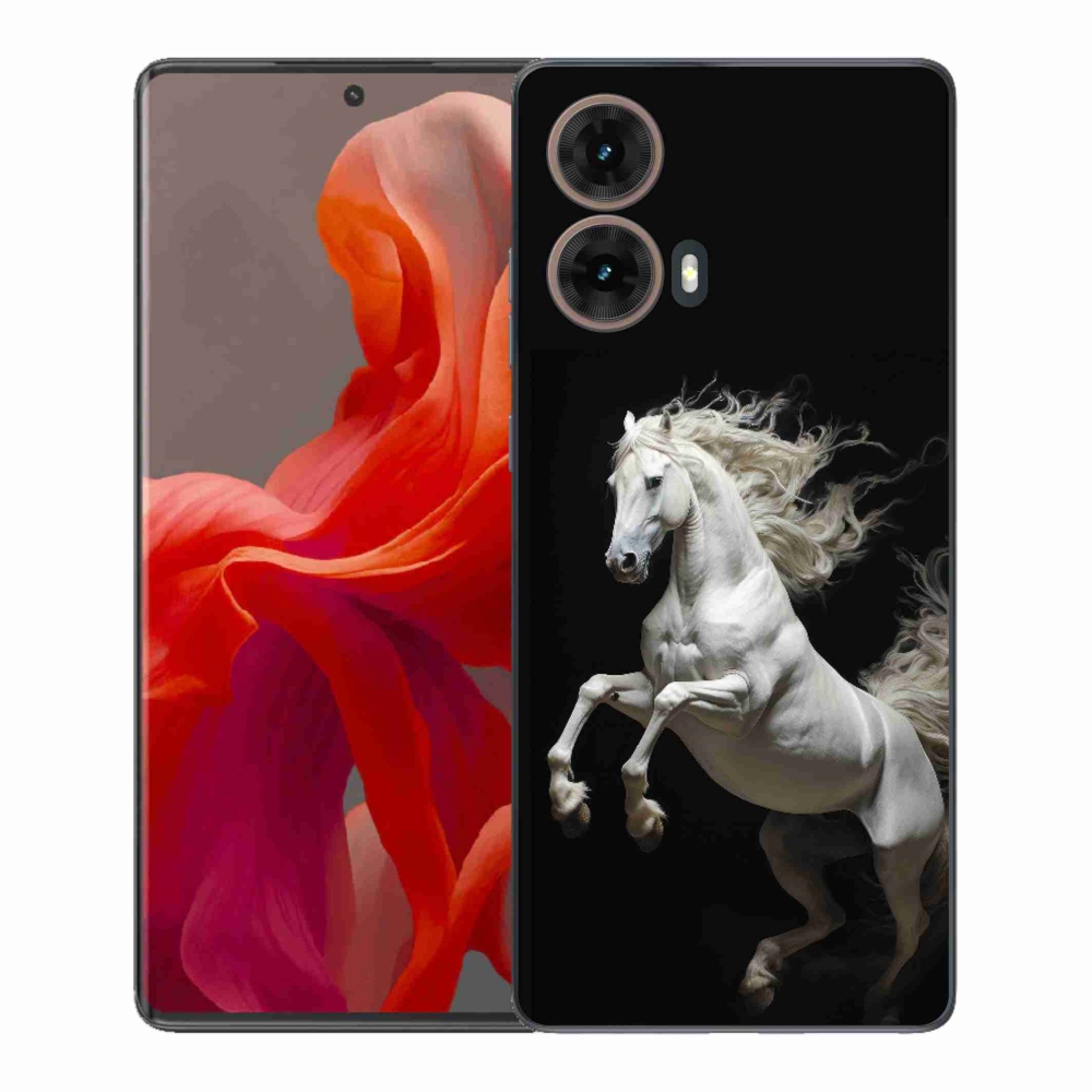 Gélový kryt mmCase na Motorola Moto G85 5G - biely kôň 4