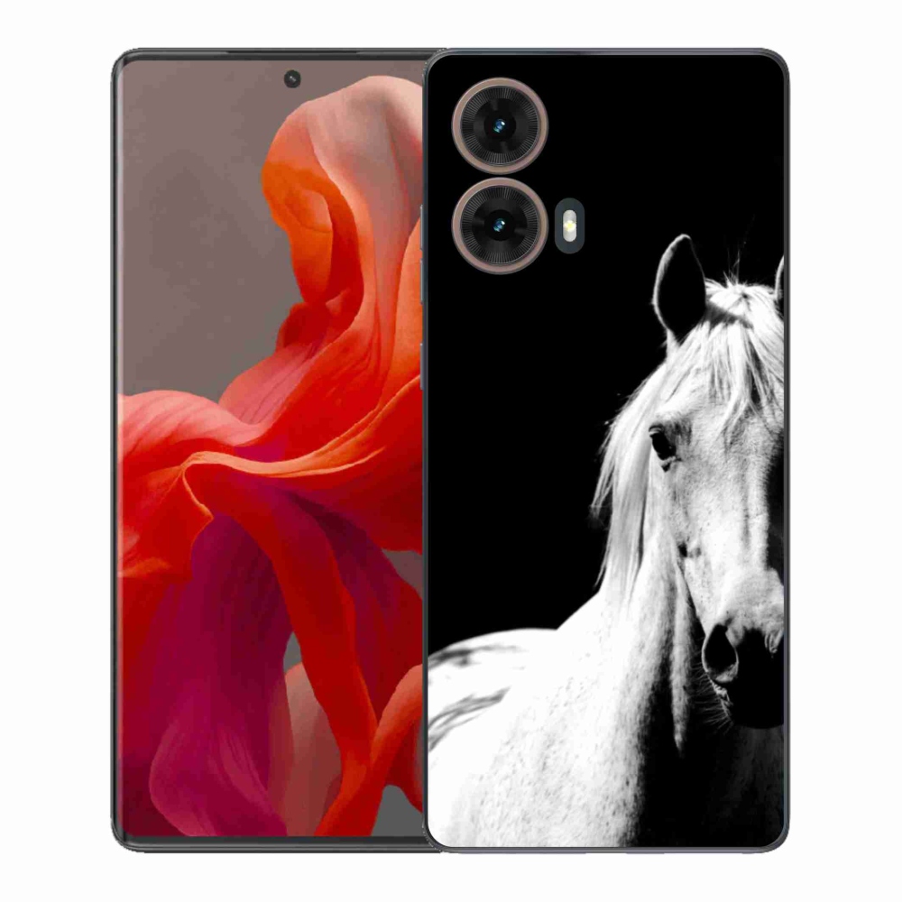 Gélový kryt mmCase na Motorola Moto G85 5G - biely kôň 5