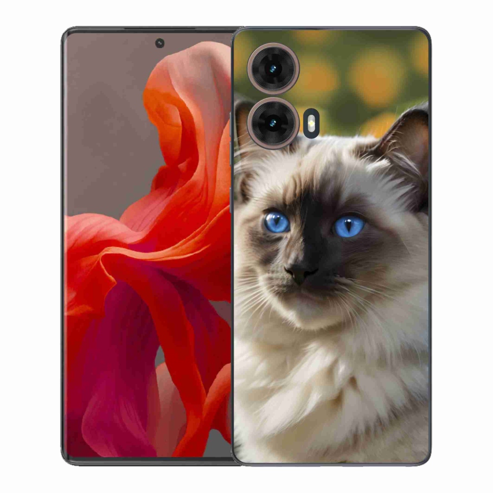 Gélový kryt mmCase na Motorola Moto G85 5G - biely ragdoll