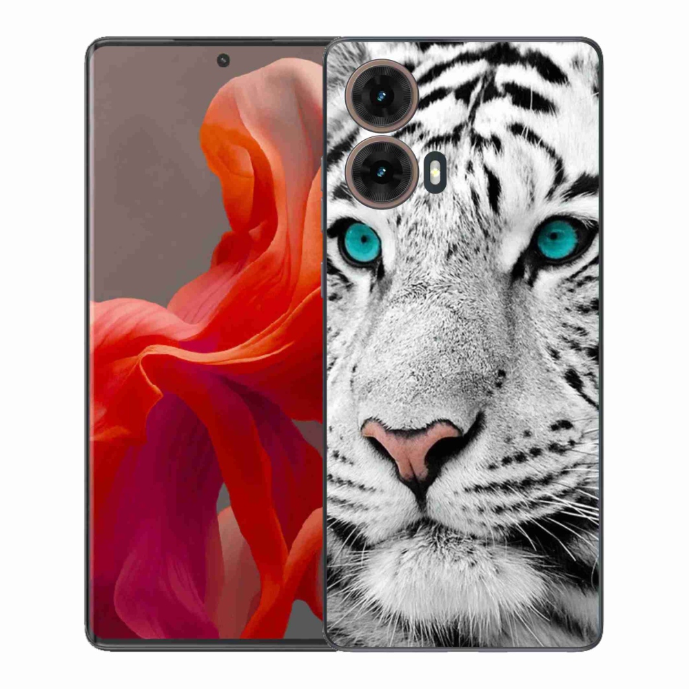 Gélový kryt mmCase na Motorola Moto G85 5G - biely tiger