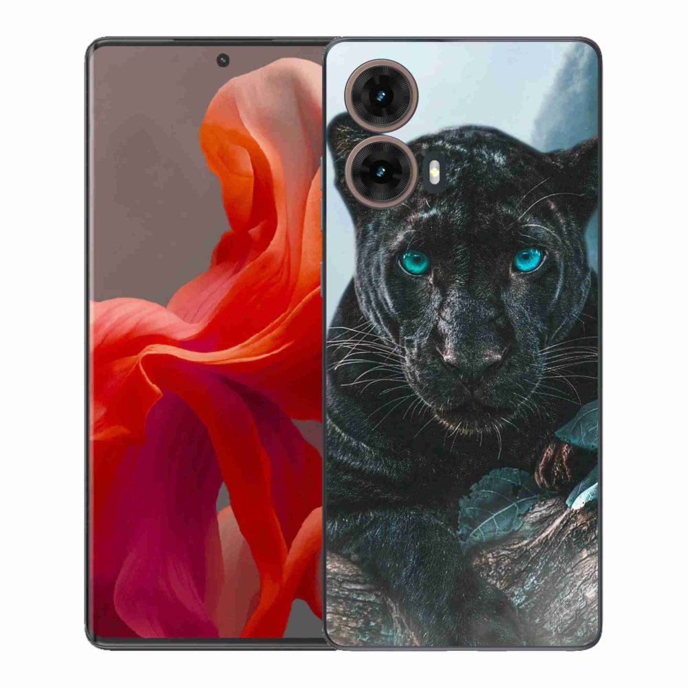 Gélový kryt mmCase na Motorola Moto G85 5G - čierny panter