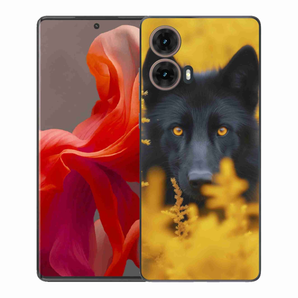 Gélový kryt mmCase na Motorola Moto G85 5G - čierny vlk 2