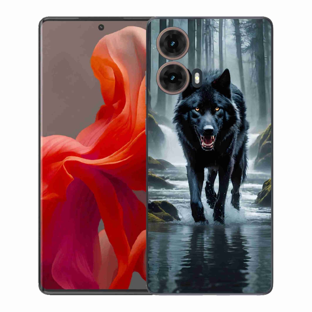 Gélový kryt mmCase na Motorola Moto G85 5G - čierny vlk