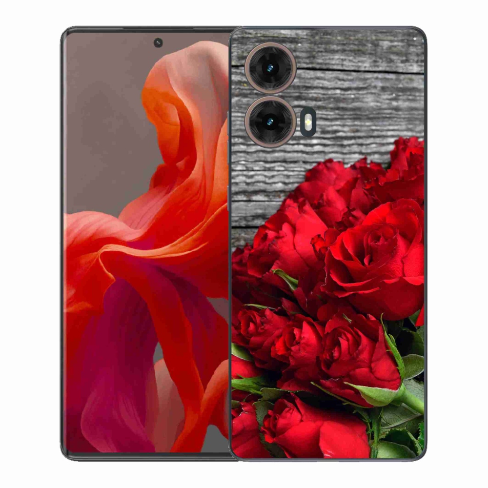 Gélový kryt mmCase na Motorola Moto G85 5G - červené ruže