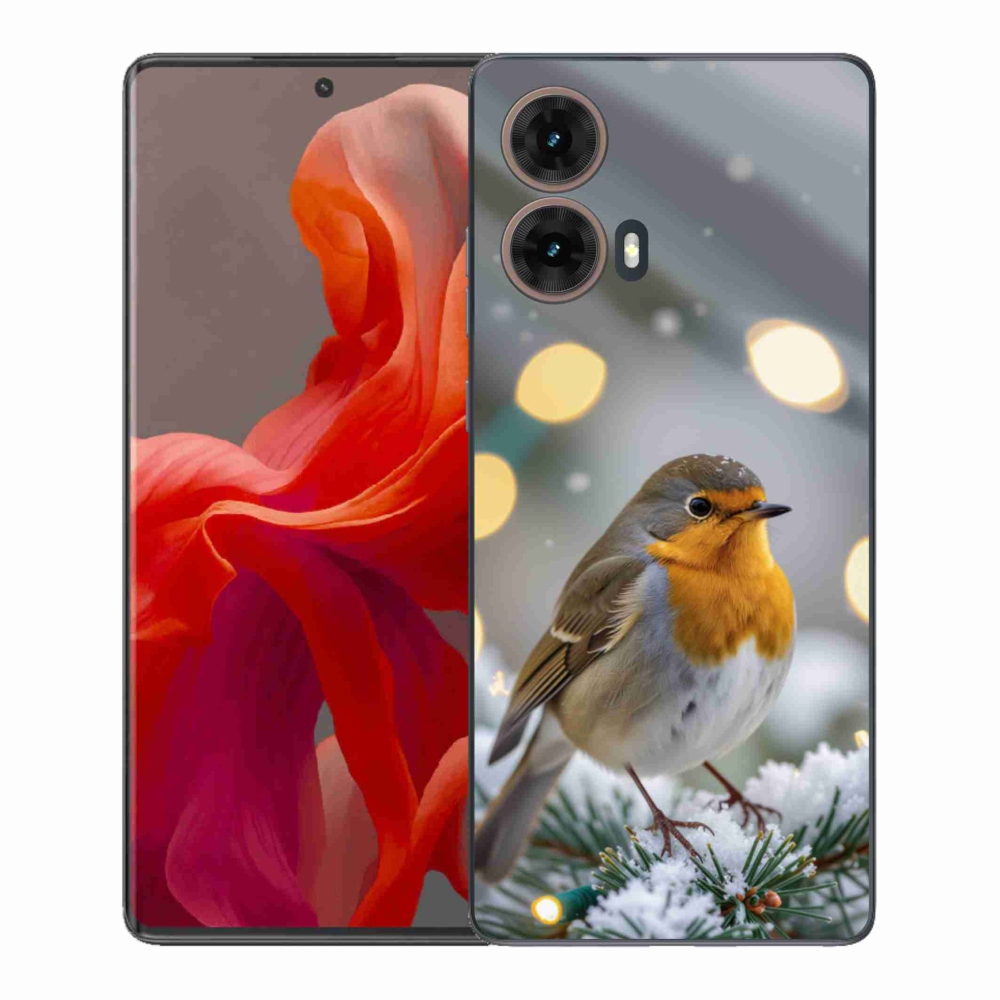 Gélový kryt mmCase na Motorola Moto G85 5G - červienka v zime