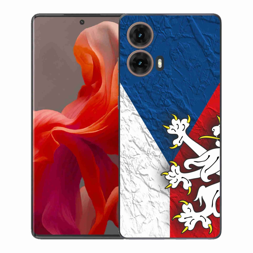 Gélový kryt mmCase na Motorola Moto G85 5G - česká vlajka 1