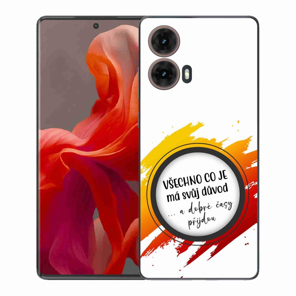 Gélový kryt mmCase na Motorola Moto G85 5G - citát 3 biele pozadie