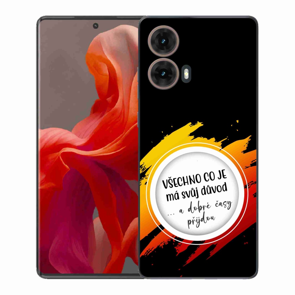 Gélový kryt mmCase na Motorola Moto G85 5G - citát 3 čierne pozadie