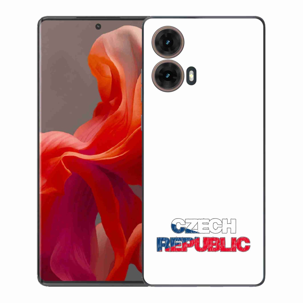 Gélový kryt mmCase na Motorola Moto G85 5G - Czech Republic biele pozadie