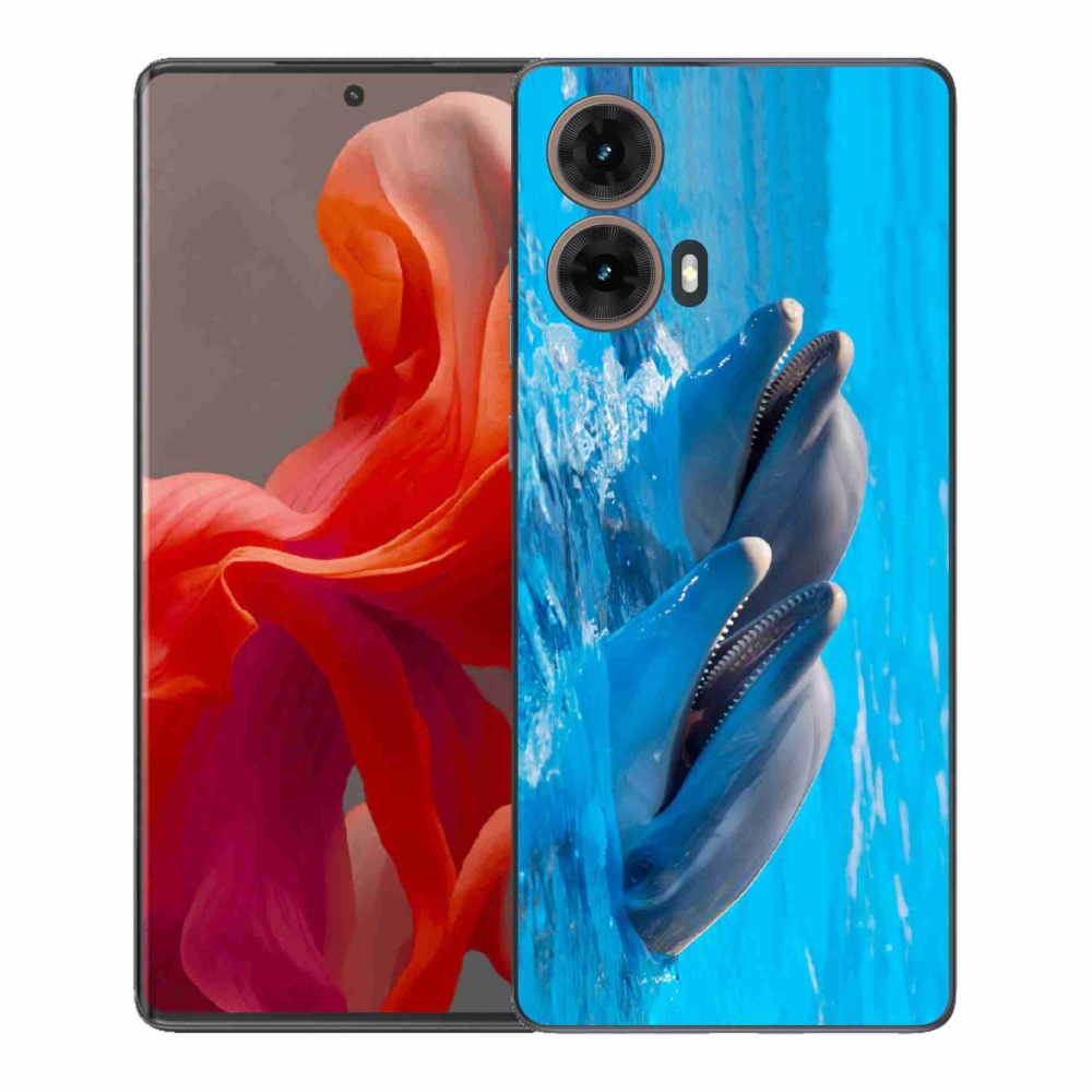 Gélový kryt mmCase na Motorola Moto G85 5G - delfíny