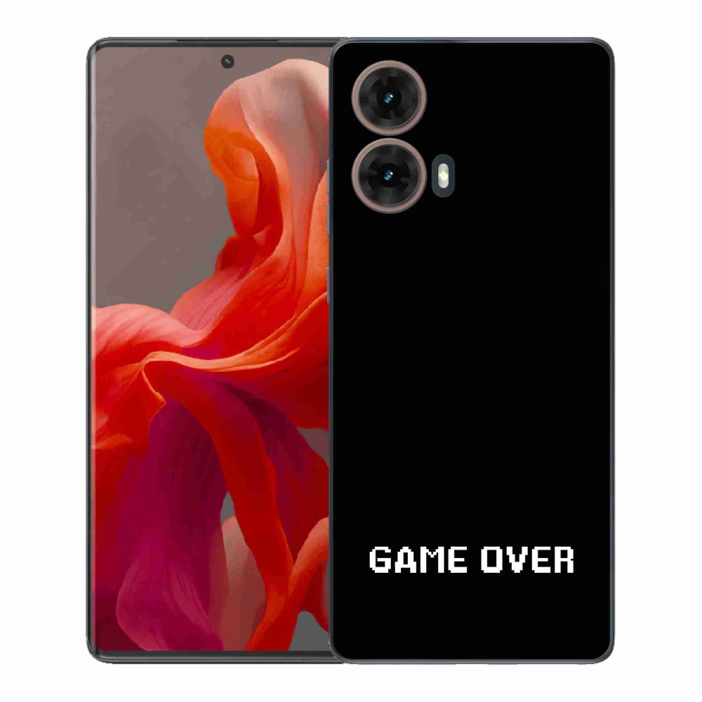 Gélový kryt mmCase na Motorola Moto G85 5G - game over čierne pozadie