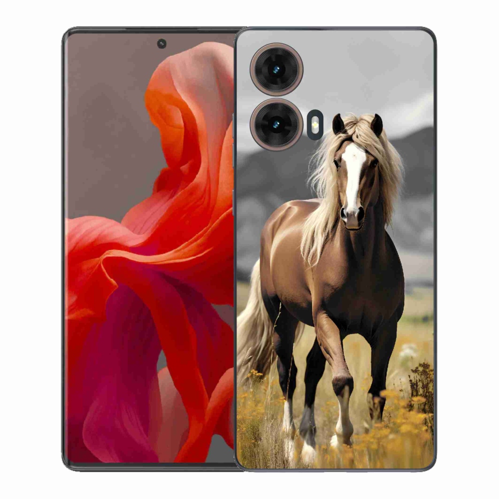 Gélový kryt mmCase na Motorola Moto G85 5G - hnedý kôň 1