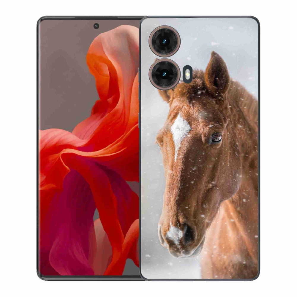 Gélový kryt mmCase na Motorola Moto G85 5G - hnedý kôň 2