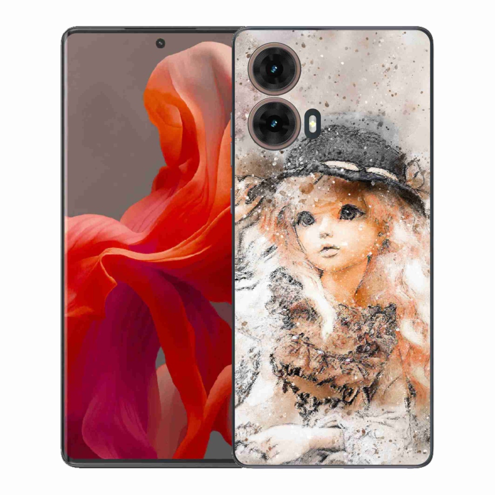 Gélový kryt mmCase na Motorola Moto G85 5G - dievčatko s klobúkom