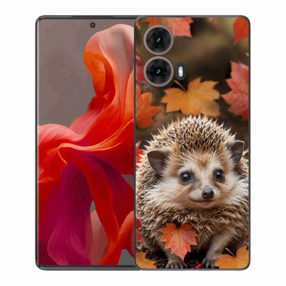 Gélový kryt mmCase na Motorola Moto G85 5G - ježko v lístia