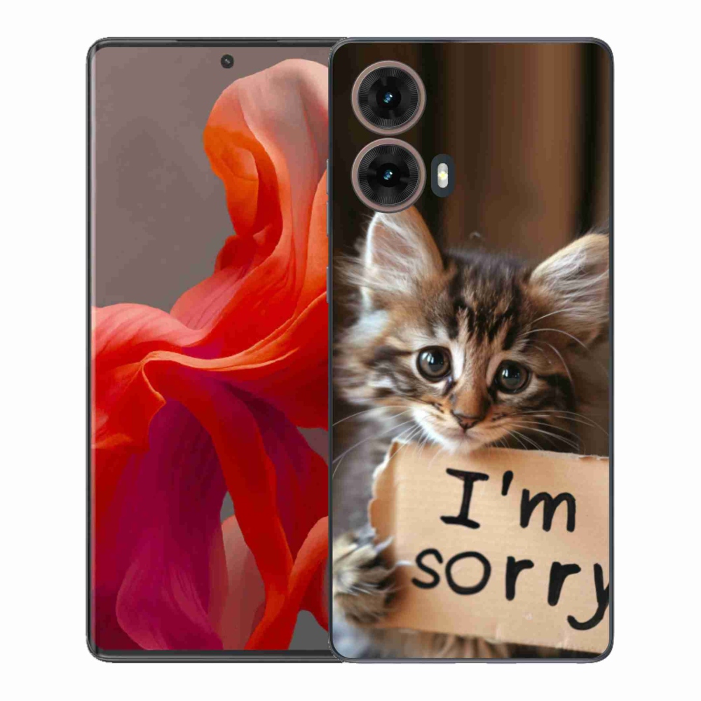 Gélový kryt mmCase na Motorola Moto G85 5G - mačacie ospravedlnenie