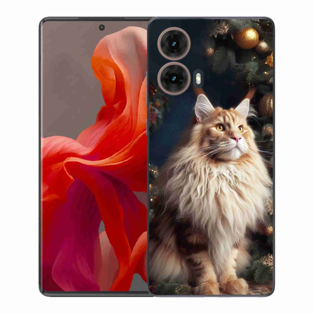 Gélový kryt mmCase na Motorola Moto G85 5G - mačka pri stromčeku