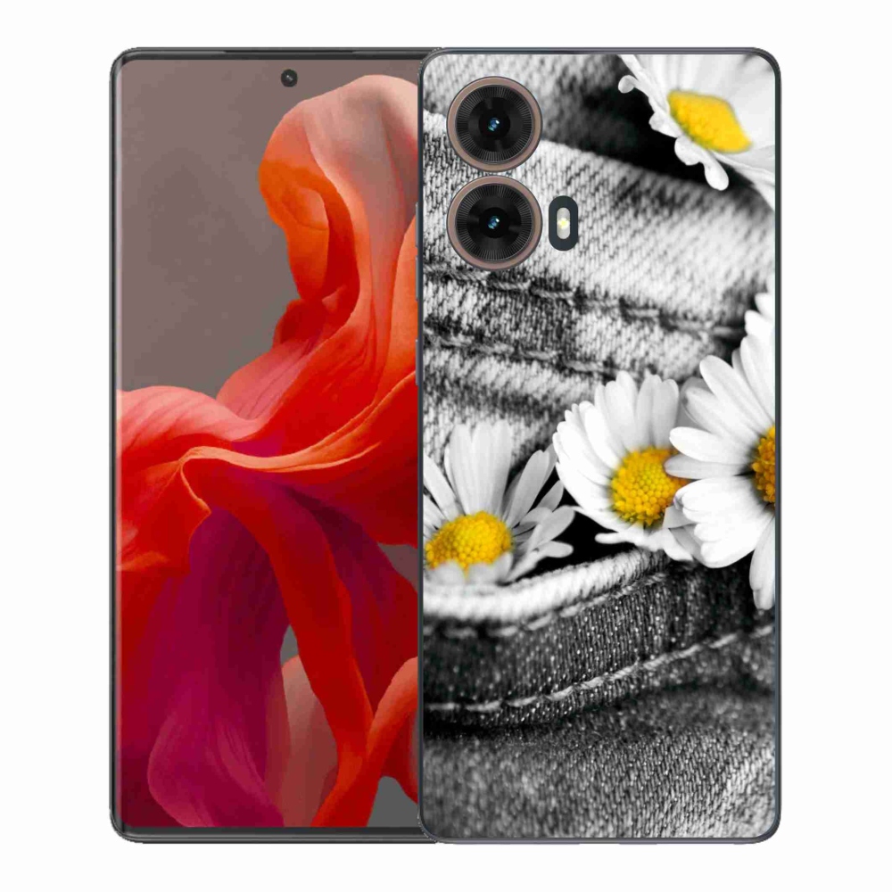 Gélový kryt mmCase na Motorola Moto G85 5G - margaréty